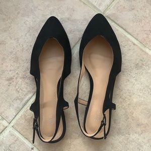 Zara flats leather shoes
